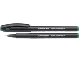 Marcador Schneider Topliner 967 (Fino) verde
