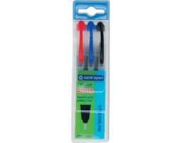 Marcador Centropen Roller, P. agulha, Refª 2355, Bl. c/3