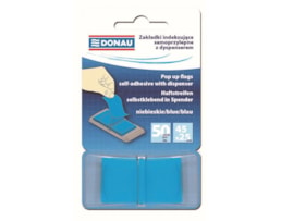 Index Donau 7558, 25X45 mm, dispensador c/50 fls (680), Azul