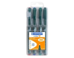 Marcador Centropen Roller, 0,3mm, Refª 4615F, Bl. 4 cores