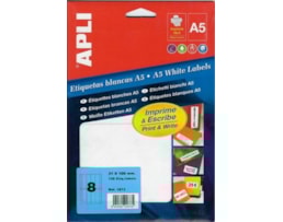 Etiquetas Apli A5 31x100 refª 1873 c/136 etiq.