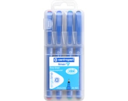 Marcador Centropen Liner, Refª 4621 F, Bl. 4 cores