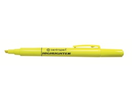 Marcador Centropen, Fluor, Refª 8722, Amarelo