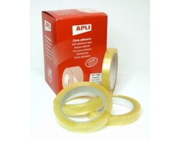 Fita cola Apli transp. 15X66m Refª 11896