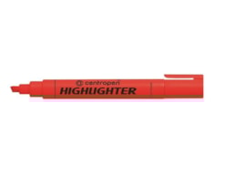 Marcador Centropen, Fluor, Refª 8852, Largo, Encarnado