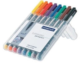 Marcador Staedtler Acetato Lumocolor c/8 318 WP8 F