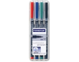 Marcador Staedtler Acetato Lumocolor c/4 317 WP4 M