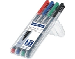 Marcador Staedtler Acetato Lumocolor c/4 318 WP4 F