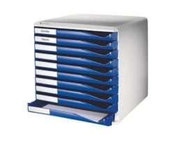 Classificador Leitz 5281 10 Gavetas Azul