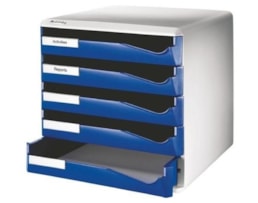 Classificador Leitz 5280 5 Gavetas Azul