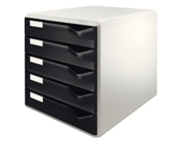Classificador Leitz 5280 5 Gavetas Preto