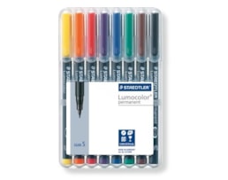 Marcador Staedtler Acetato Lumocolor c/8 313 WP8 S