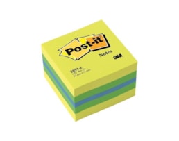 Blocos Post It 3M 51x51mm Cubo Mini c/ 400Fls  2051-L Limão