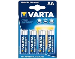 Pilhas Alcalinas Varta High Energy Ref.4906 LR 6 AA Bl. c/4