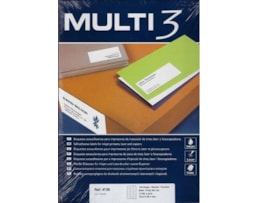 Etiquetas Multi3 Multiusos 63,5x38,1mm Cx.100fls A4 Ref04726
