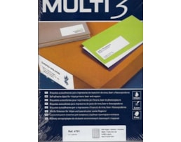 Etiquetas Multi3 Multiusos 64,6x33,8mm Cx.100fls A4 Ref04701