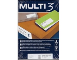 Etiquetas Multi3 Multiusos 70x25,4mm Cx.100fls A4 Ref.04702