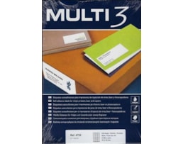 Etiquetas Multi3 Multiusos 70x30mm Cx.100fls A4 Ref.04722