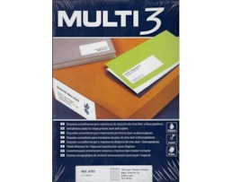 Etiquetas Multi3 Multiusos 70x35mm Cx.100fls A4 Ref.04703