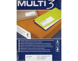 Etiquetas Multi3 Multiusos 70x42,4mm Cx.100fls A4 Ref.04705