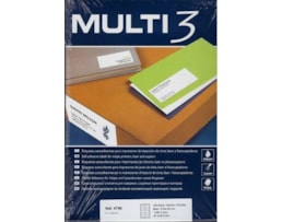 Etiquetas Multi3 Multiusos 97x42,4mm Cx.100fls A4 Ref.04706