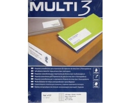 Etiquetas Multi3 Multiusos 99,1x34mm Cx.100fls A4 Ref.04727