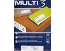 Etiquetas Multi3 Multiusos 99,1x67,7mm Cx.100fls A4 Ref04729