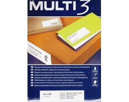 Etiquetas Multi3 Multiusos 105x37mm Cx.100fls A4 Ref.04708
