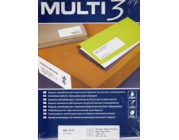 Etiquetas Multi3 Multiusos 105x42,4mm Cx.100fls A4 Ref.04710