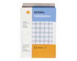 Etiquetas Herma Red.13mm Emb.c/32 fls Ref.2230 Branco