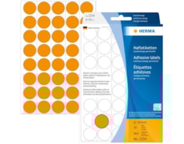 Etiquetas Herma Red.19mm Emb.c/32 fls Ref.2254 Laranja Fluor