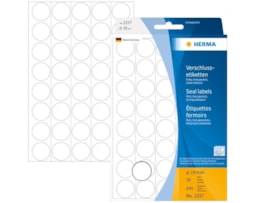 Etiquetas Herma Red.19mm Emb.c/32 fls Ref.2257 Transparente