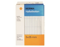 Etiquetas Herma Rect. 5x35mm Emb.c/32 fls Ref.2300 Branco