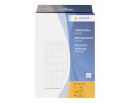 Etiquetas Herma Rect. 8x12mm Emb.c/32 fls Ref.2310 Branco