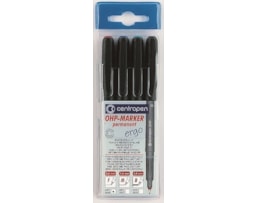 Marcador Centropen p/ Acetato OHP Perm. 2636, F, Bl. c/4