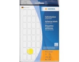 Etiquetas Herma Rect.12x18mm Emb.c/32 fls Ref.2341 Amarelo