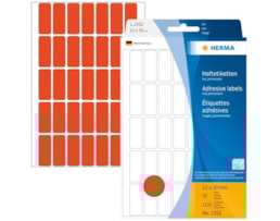 Etiquetas Herma Rect.12x30mm Emb.c/32 fls Ref.2352 Encarnado
