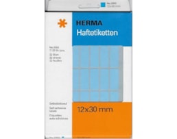Etiquetas Herma Rect.12x30mm Emb.c/32 fls Ref.2353 Azul Cl.