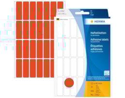 Etiquetas Herma Rect.13x40mm Emb.c/32 fls Ref.2362 Encarnado