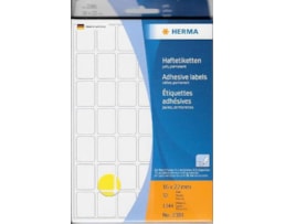 Etiquetas Herma Rect.16x22mm Emb.c/32 fls Ref.2381 Amarelo
