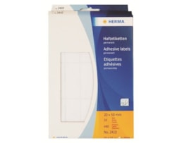 Etiquetas Herma Rect.20x50mm Emb.c/32 fls Ref.2410 Branco