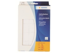 Etiquetas Herma Rect.22x32mm Emb.c/32 fls Ref.2430 Branco
