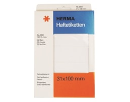 Etiquetas Herma Rect.31x100mm Emb.c/32 fls Ref.2550 Branco