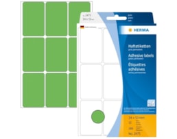 Etiquetas Herma Rect.34x53mm Emb.c/32 fls Ref.2475 Verde Cl.