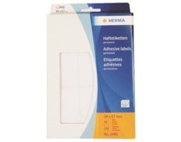 Etiquetas Herma Rect.34x67mm Emb.c/32 fls Ref.2480 Branco