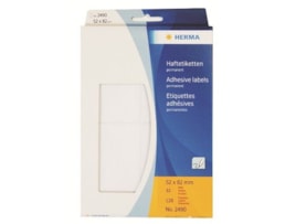 Etiquetas Herma Rect.52x82mm Emb.c/32 fls Ref.2490 Branco