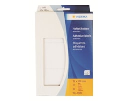 Etiquetas Herma Rect.52x100mm Emb.c/32 fls Ref.2500 Branco