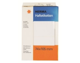 Etiquetas Herma Rect.74x105mm Emb.c/32 fls Ref.2570 Branco