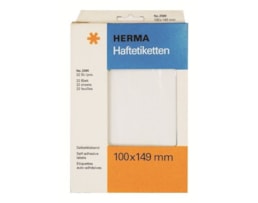 Etiquetas Herma Rect.100x149mm Emb.c/32 fls Ref.2580 Branco