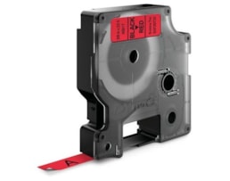 Fita Dymo Pocket 9mmx7m Ref.40917 Preto/Encarnado
